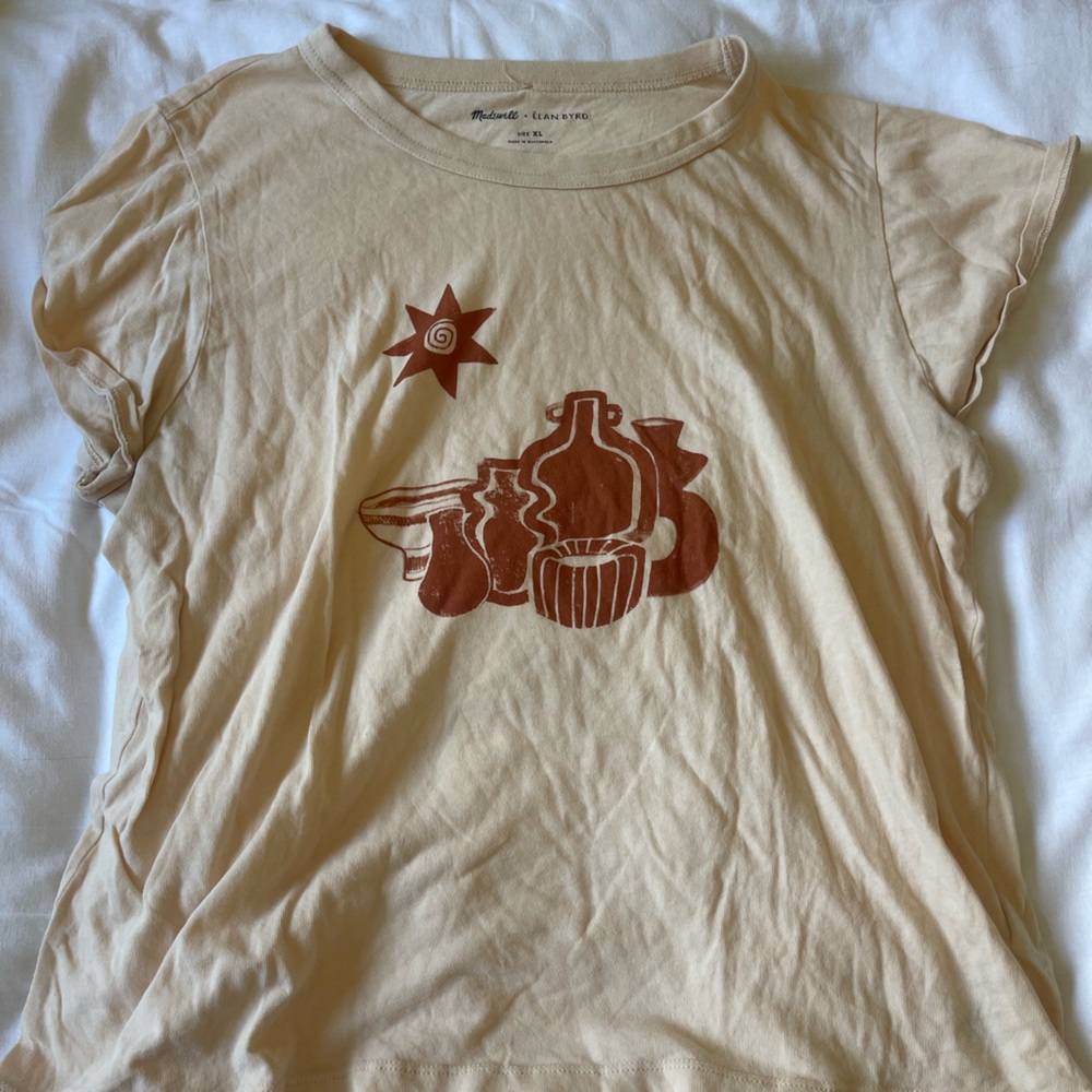 Cream Madewell Graphic Tee